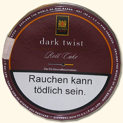 Mac Baren Pfeifentabak Dark Twist 100g Dose Mac Baren Pfeifentabak Dark Twist 100g Dose