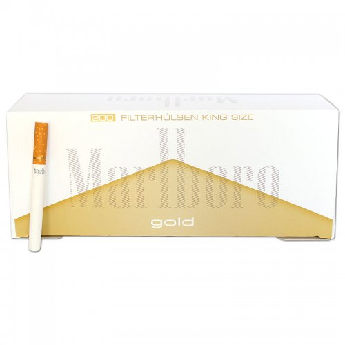 Marlboro Zigarettenhülsen Gold 200 Stück Marlboro Zigarettenhülsen Gold 200 Stück