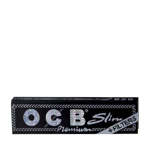 OCB Schwarz Zigarettenpapier Premium Long Slim + Tips OCB Schwarz Zigarettenpapier Premium Long Slim + Tips