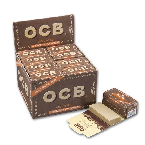 OCB Unbleached Rolls + Tips Virgin Papers Endlospapier OCB Unbleached Rolls + Tips Virgin Papers Endlospapier