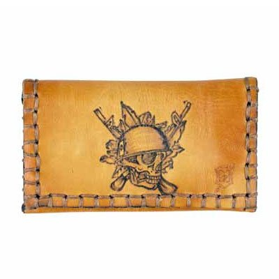 Original MR Drehertasche Leder braun Skull Original MR Drehertasche Leder braun Skull