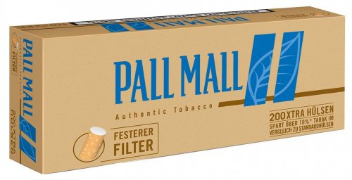 Pall Mall Zigarettenhülsen Authentic Blau 200 Stück Pall Mall Zigarettenhülsen Authentic Blau 200 Stück