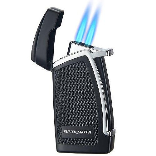 Silver Match Double Jetflame Schwarz Silver Match Double Jetflame Schwarz