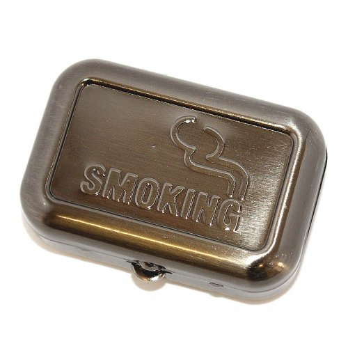 Taschenaschenbecher Smoking Silber Taschenaschenbecher Smoking Silber