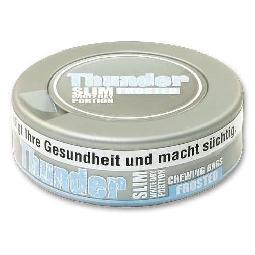 Thunder Chewing Bags Slim White Dry Frosted 13,2g Dose Thunder Chewing Bags Slim White Dry Frosted 13,2g Dose