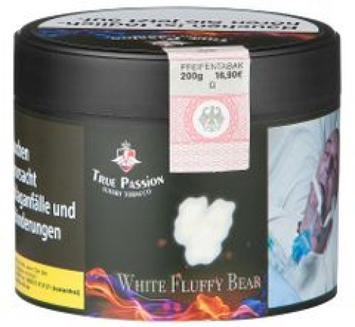 True Passion White Fluffy Bear 200g Dose Wasserpfeifentabak True Passion White Fluffy Bear 200g Dose Wasserpfeifentabak