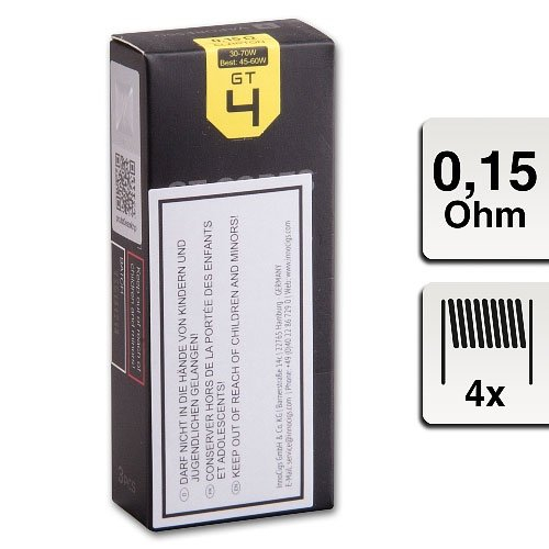 Vaporesso Coil GT4 0,15 Ohm 3 Stück Vaporesso Coil GT4 0,15 Ohm 3 Stück