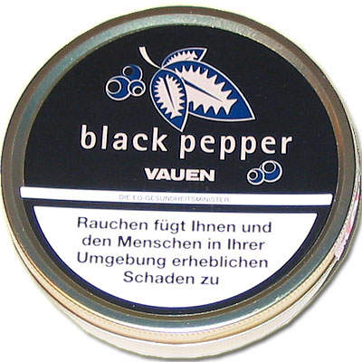 Vauen Pfeifentabak Black Pepper 50g Dose (Artikel wird nicht mehr hergestellt) Vauen Pfeifentabak Black Pepper 50g Dose (Artikel wird nicht mehr hergestellt)