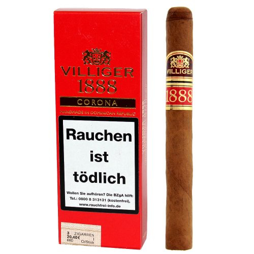 Villiger 1888 Corona Zigarren 3 Stk. Villiger 1888 Corona Zigarren 3 Stk.