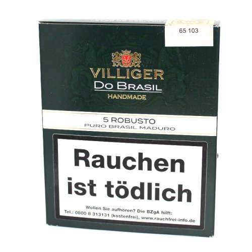 Villiger Zigarren Do Brasil Maduro Robusto 5er Villiger Zigarren Do Brasil Maduro Robusto 5er