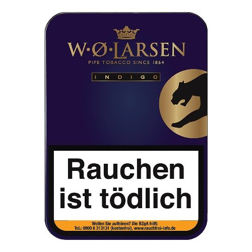 W. O. Larsen Indigo Pfeifentabak 100g Dose W. O. Larsen Indigo Pfeifentabak 100g Dose