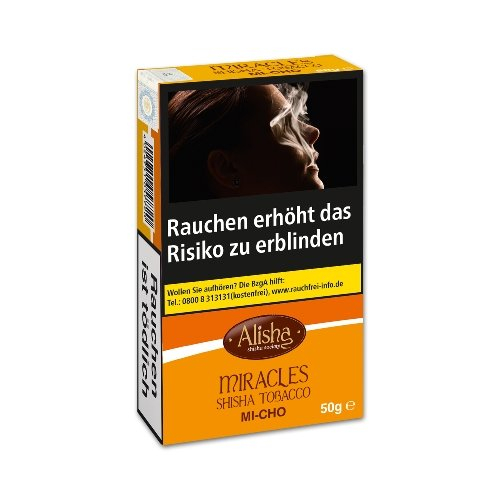 Wasserpfeifentabak-Alisha Miracles (Mint and Chocolate) 50g Wasserpfeifentabak-Alisha Miracles (Mint and Chocolate) 50g