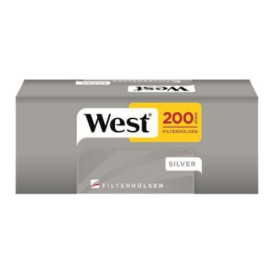West Zigarettenhülsen Silver 200 Stück West Zigarettenhülsen Silver 200 Stück