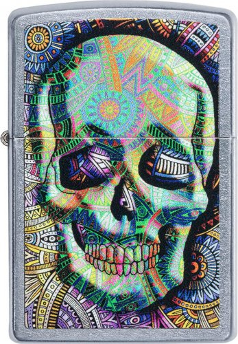 ZIPPO street color Geometric Skull ZIPPO street color Geometric Skull
