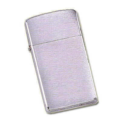 Zippo-Feuerzeug Chrom gebürstet Slim Zippo-Feuerzeug Chrom gebürstet Slim