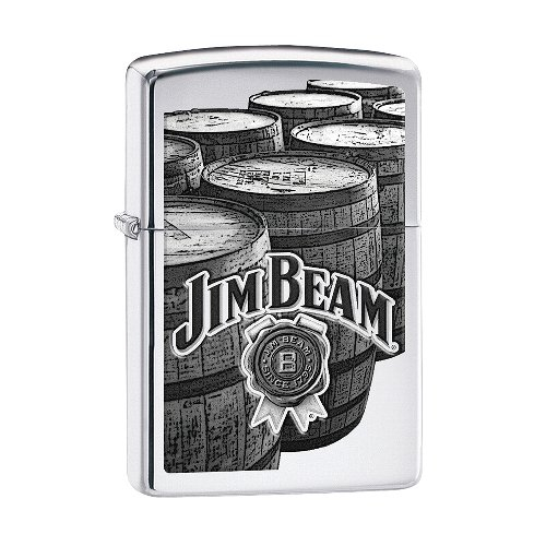 Zippo Feuerzeug Chrom poliert Jim Beam Barrels Zippo Feuerzeug Chrom poliert Jim Beam Barrels
