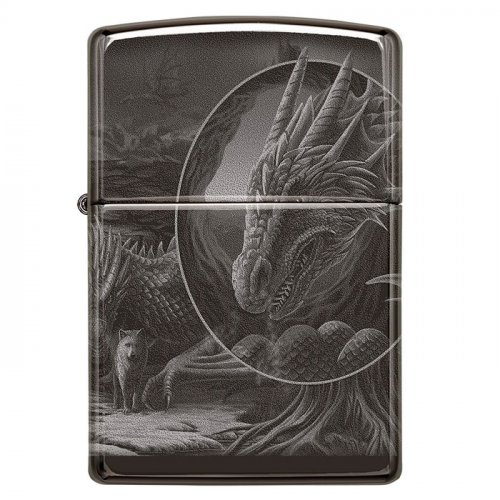 Zippo Feuerzeug Dragon Lisa Parker Black Ice Zippo Feuerzeug Dragon Lisa Parker Black Ice