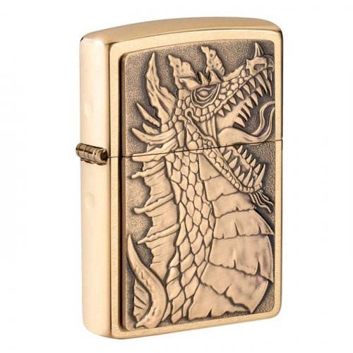 Zippo Feuerzeug Dragon Messing Plakette Zippo Feuerzeug Dragon Messing Plakette