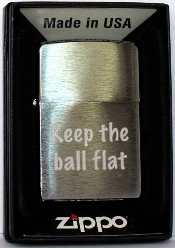 Zippo Feuerzeug Keep the ball flat Zippo Feuerzeug Keep the ball flat