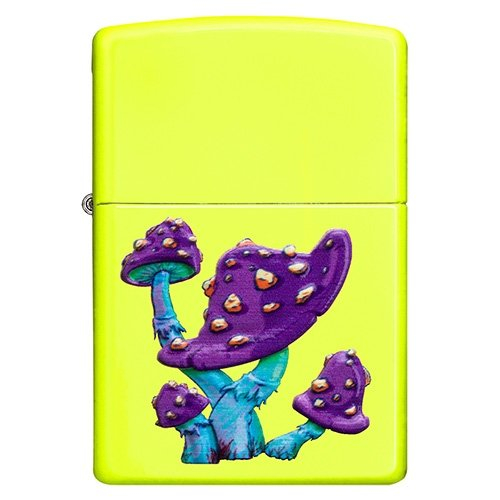 Zippo Feuerzeug Mushroom Pilz Neongelb Zippo Feuerzeug Mushroom Pilz Neongelb