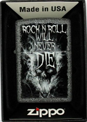 Zippo Feuerzeug Rock N Roll Will Never Die Zippo Feuerzeug Rock N Roll Will Never Die