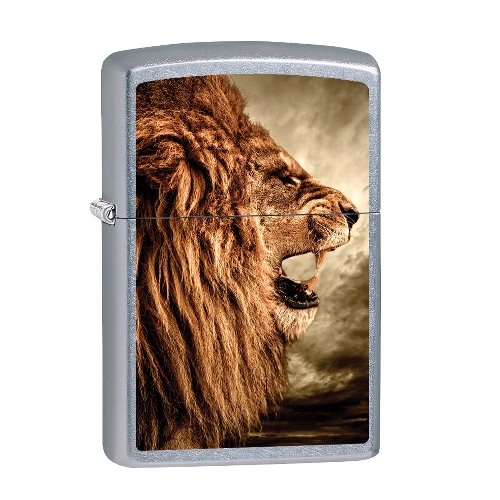 Zippo Feuerzeug Street Chrom Löwe Zippo Feuerzeug Street Chrom Löwe