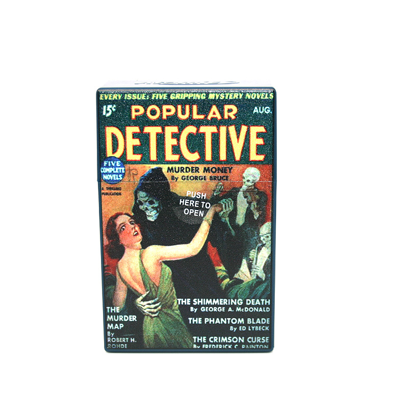 Atomic Zigaretten-Etui 20er Motiv Popular Detective Murder Money Atomic Zigaretten-Etui 20er Motiv Popular Detective Murder Money