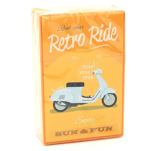 Atomic Zigarettenbox King Size Retro Ride Gelb Atomic Zigarettenbox King Size Retro Ride Gelb