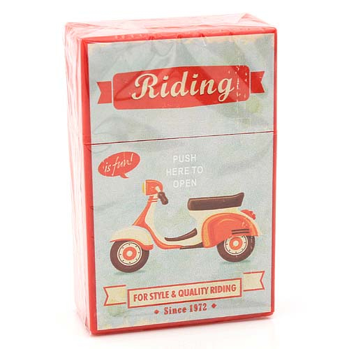 Atomic Zigarettenbox King Size Riding Rot Atomic Zigarettenbox King Size Riding Rot