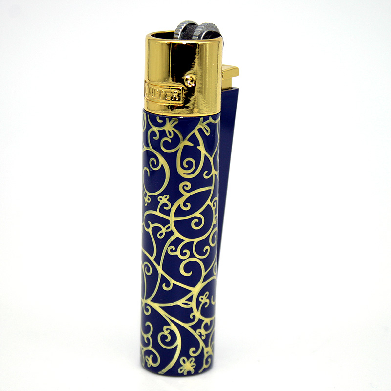 Clipper Feuerzeug Metall Blue and Green Pattern blau Clipper Feuerzeug Metall Blue and Green Pattern blau