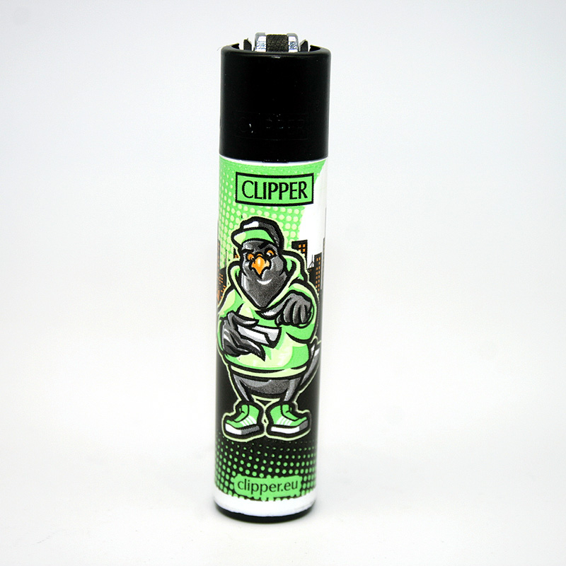 Clipper Feuerzeug Dope Birds grün Clipper Feuerzeug Dope Birds grün