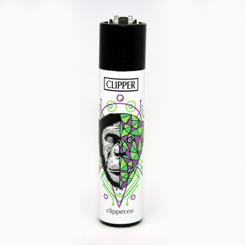 Clipper Feuerzeug Geometrical Animals Affe