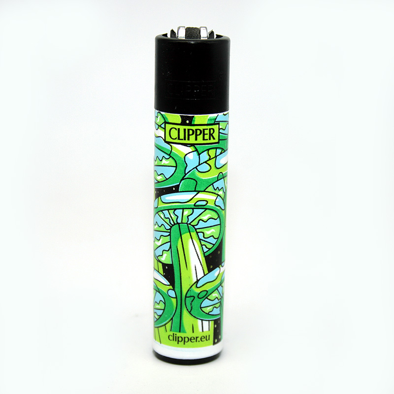 Clipper Feuerzeug Shrooms 7 grün Clipper Feuerzeug Shrooms 7 grün