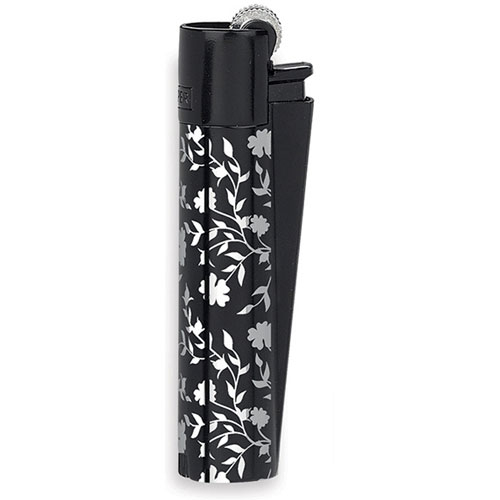 Clipper Feuerzeug Metall Silber Pattern schwarz Clipper Feuerzeug Metall Silber Pattern schwarz