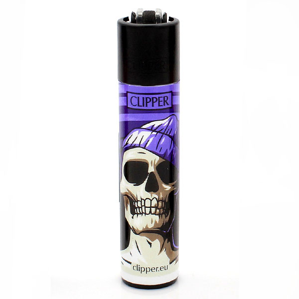 Clipper Feuerzeug Skulls 18 Lila 2v4 Clipper Feuerzeug Skulls 18 Lila 2v4
