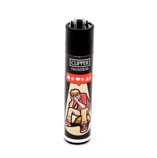 Clipper Feuerzeug Social Media 2v4 Clipper Feuerzeug Social Media 2v4