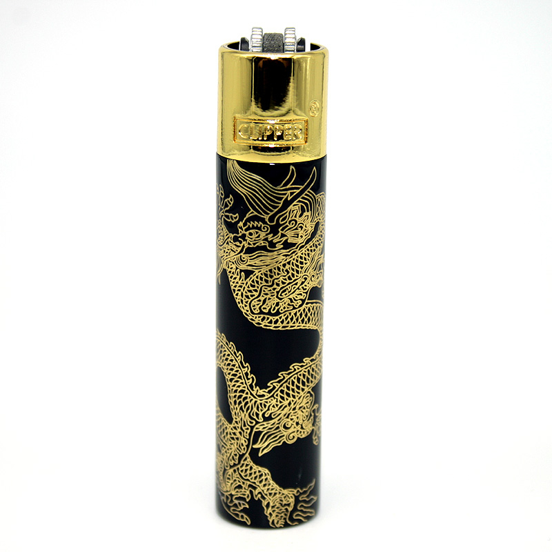 Clipper Feuerzeug Metall Super Dragons gold Clipper Feuerzeug Metall Super Dragons gold