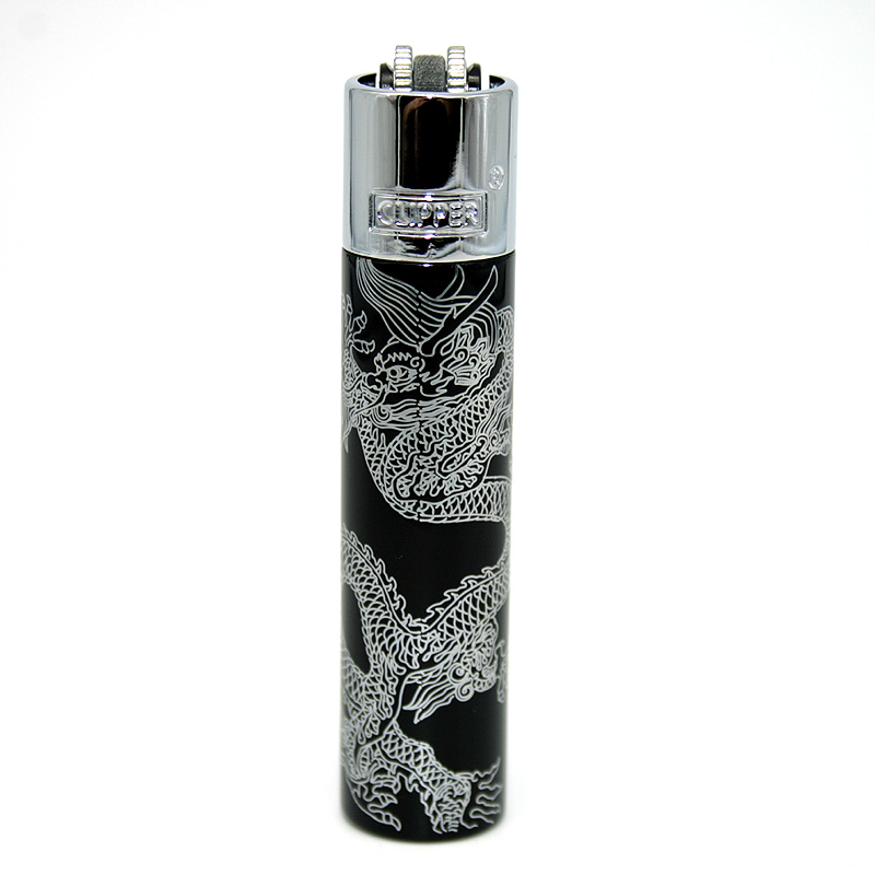 Clipper Feuerzeug Metall Super Dragons silber Clipper Feuerzeug Metall Super Dragons silber