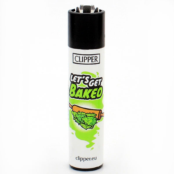 Clipper Feuerzeug Weed Slogan 3 LETS GET BAKED Clipper Feuerzeug Weed Slogan 3 LETS GET BAKED