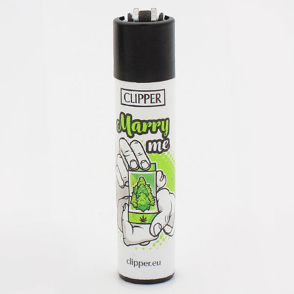 Clipper Feuerzeug Weed Slogan 3 MARRY ME Clipper Feuerzeug Weed Slogan 3 MARRY ME