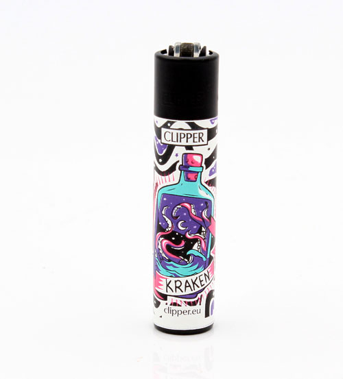 Clipper Feuerzeug World Behind Glass - KRAKEN Clipper Feuerzeug World Behind Glass - KRAKEN