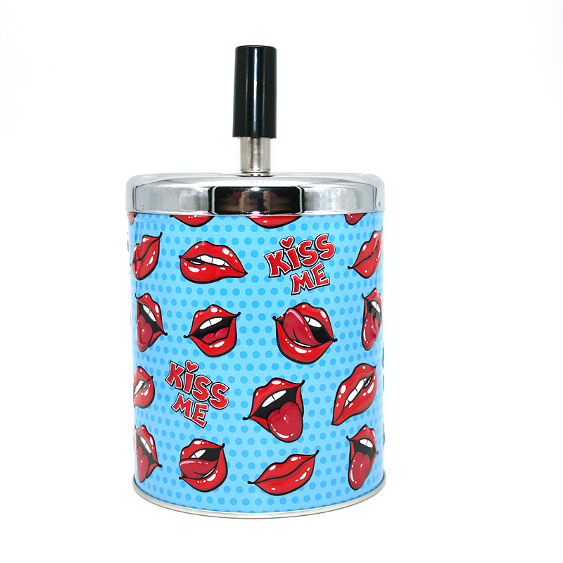 Drehascher Motiv Kiss me blau Drehascher Motiv Kiss me blau