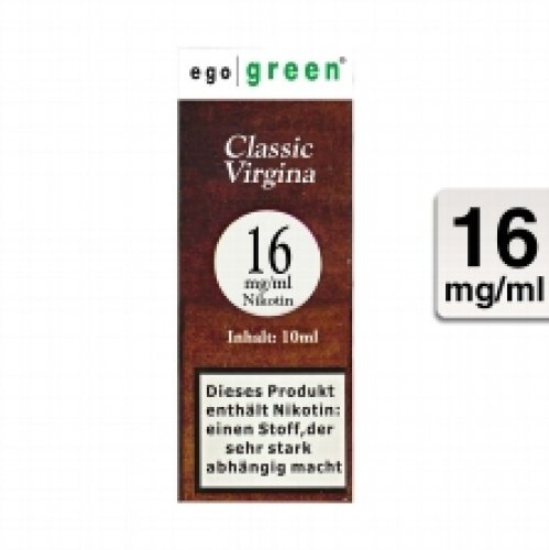 Ego Green Classic Virginia Tobacco 16mg Nikotin Ego Green Classic Virginia Tobacco 16mg Nikotin