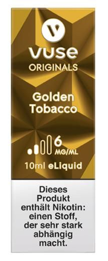Vuse Bottle Golden Tobacco 6 mg e-Liquid Vuse Bottle Golden Tobacco 6 mg e-Liquid