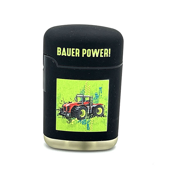 Easy Torch Bauer Power! Motiv Feuerzeug schwarz Easy Torch Bauer Power! Motiv Feuerzeug schwarz