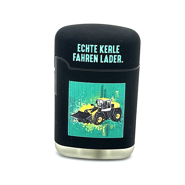 Easy Torch Echte Kerle fahren Lader. Feuerzeug schwarz Easy Torch Echte Kerle fahren Lader. Feuerzeug schwarz