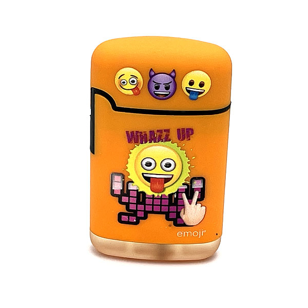 Easy Torch emoji Whazz up Motiv Feuerzeug orange Easy Torch emoji Whazz up Motiv Feuerzeug orange