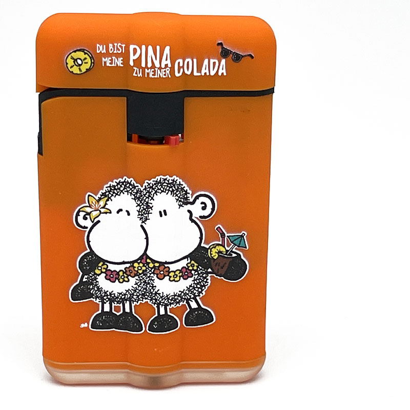 Easy Torch Feuerzeug Sheepworld Motiv 3 orange Easy Torch Feuerzeug Sheepworld Motiv 3 orange