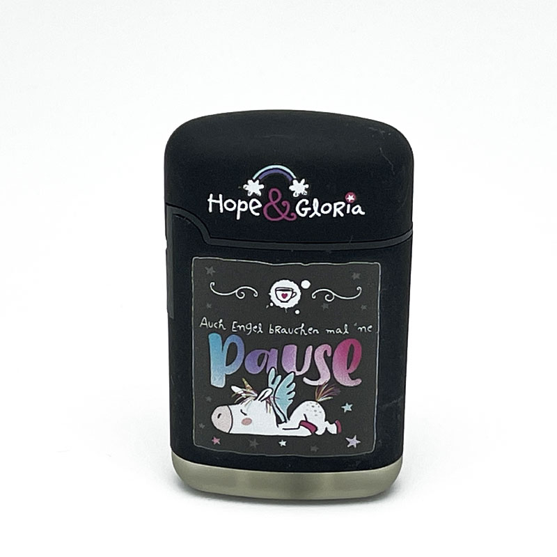 Easy Torch Hope & Gloria Auch Engel brauchen mal eine Pause Motiv Feuerzeug Easy Torch Hope & Gloria Auch Engel brauchen mal eine Pause Motiv Feuerzeug