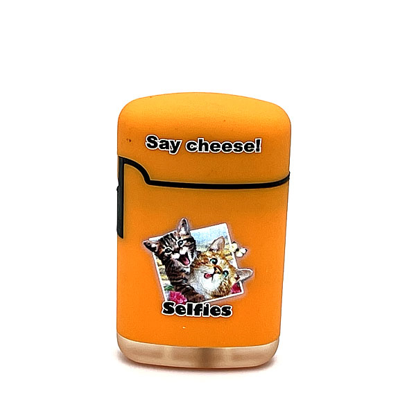 Easy Torch Say Cheese! Katzen Motiv Feuerzeug orange Easy Torch Say Cheese! Katzen Motiv Feuerzeug orange